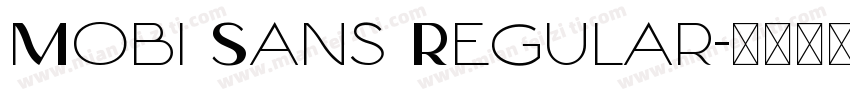 Mobi Sans Regular字体转换